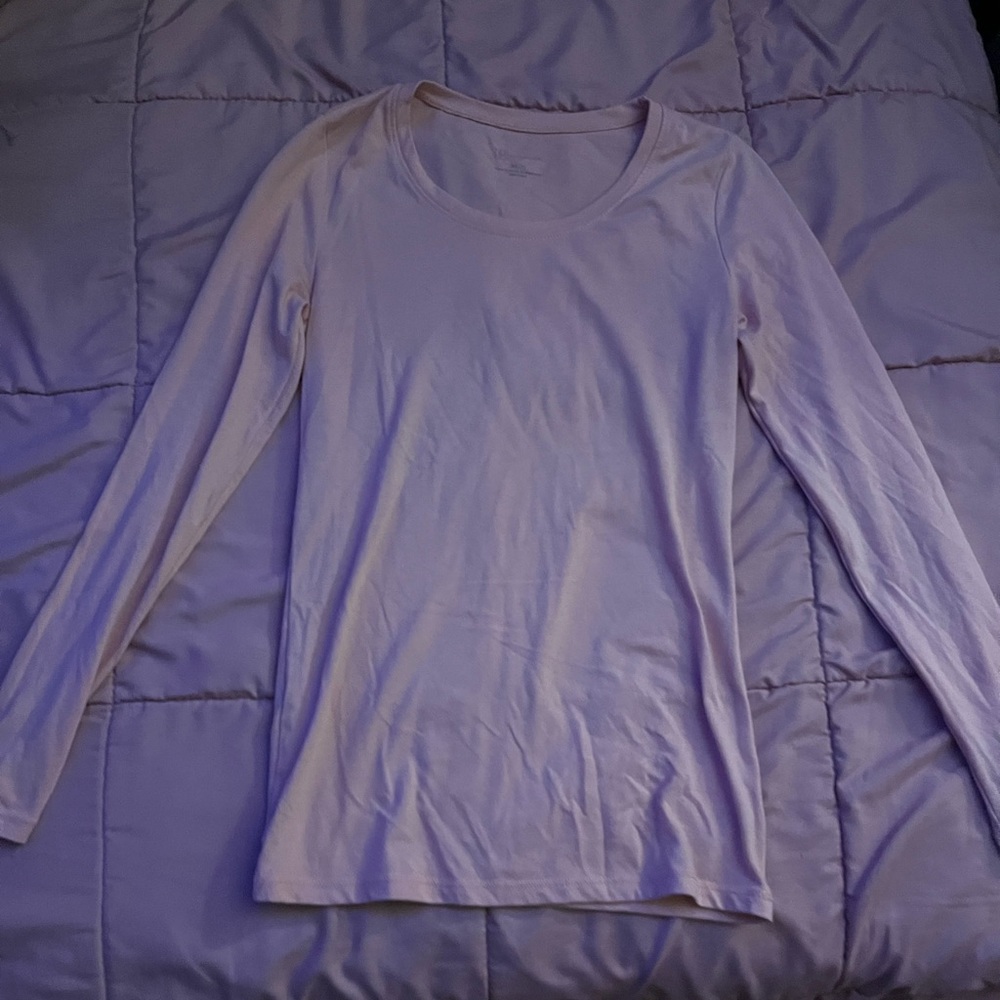 Plain pink long sleeve shirt